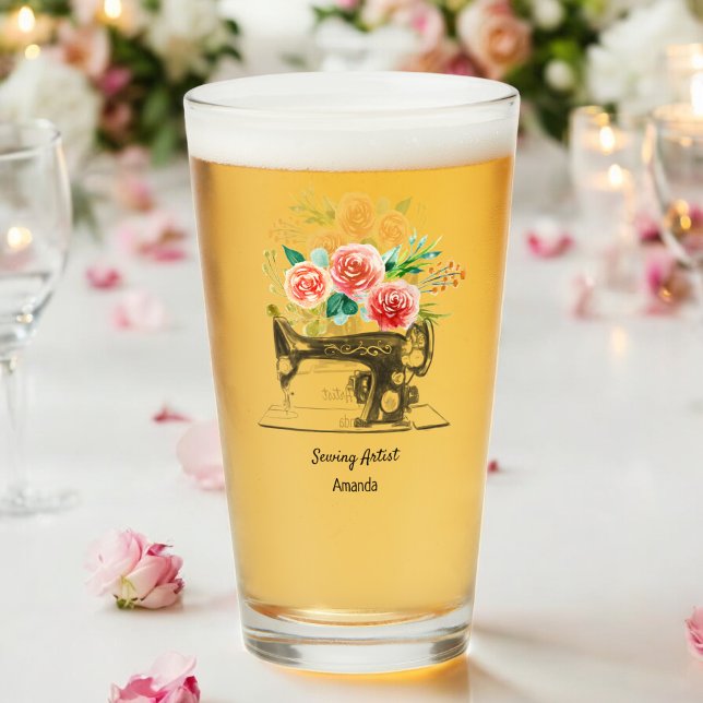 Sewing Maskin Crafter Dressmaker Tailor Glass Kopp (Skapare uppladdad)