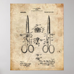 Sewing Maskin Patent Poster