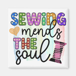 Sewing Mends of the Soul Magnet