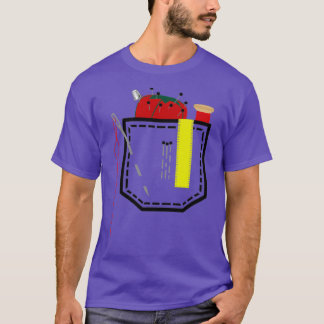 Sewing Pocket T Shirt