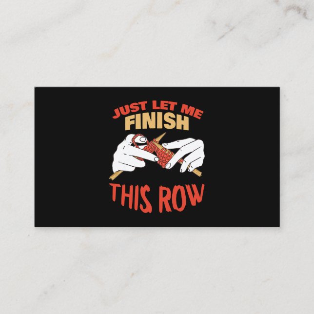 Sewing Quilting Tailor Dressmaker Funny Knitting L Visitkort (Framsida)