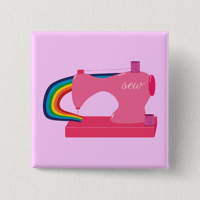 Sewing Rainbows Knapp (Framsida)