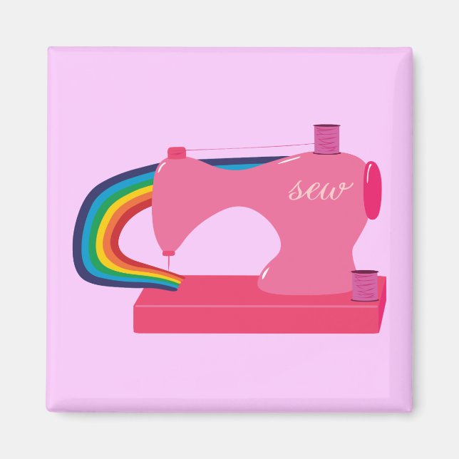 Sewing Rainbows Magnet (Framsidan)