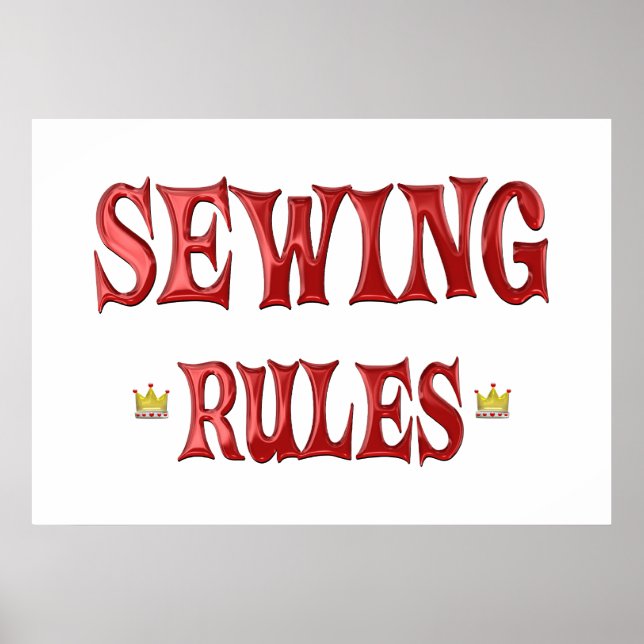 Sewing Regler Poster (Framsidan)