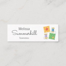 Sewing, Seamstress, Dressmaker Mini Visitkort
