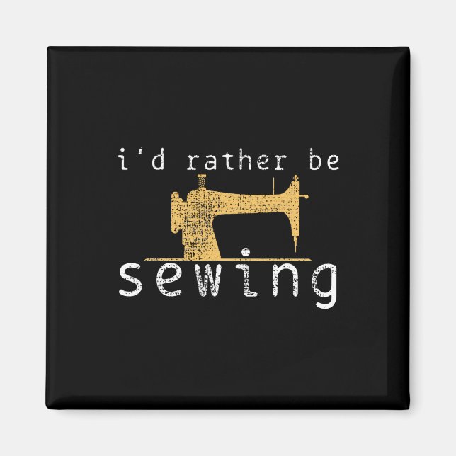 Sewing Sew Funny Sayed Gift Magnet (Framsidan)