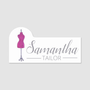 Sewing Tailor Dressform Mannequin Boutique Shop Namnbricka