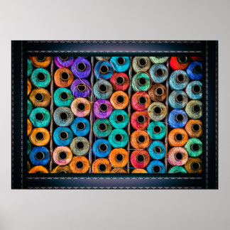 Sewing Threads Portrait Poster