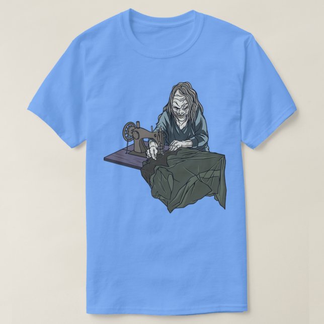Sewing Witch T Shirt (Design framsida)