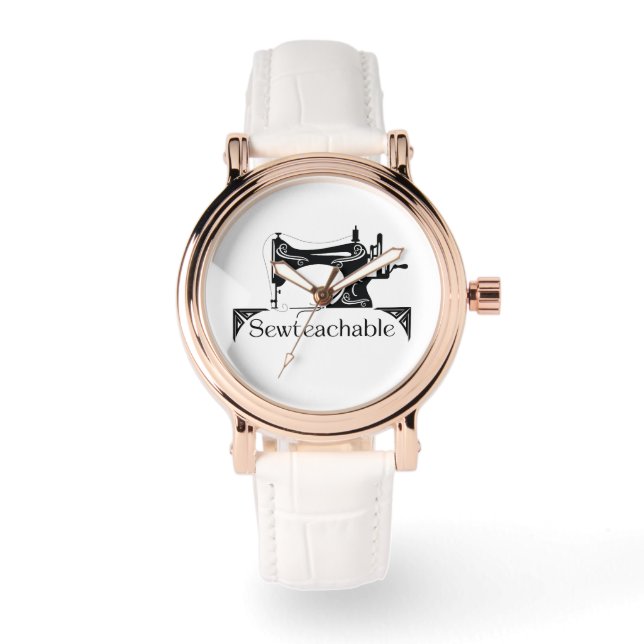 Sewteachable eWatch Watch (White) Armbandsur (Framsida)