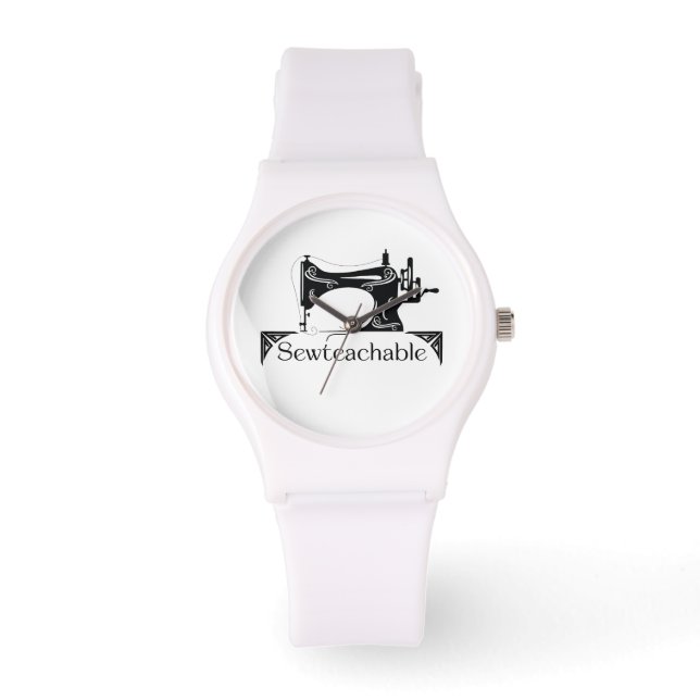 Sewteachable Watch (White) Armbandsur (Framsida)