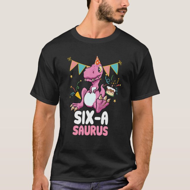 Sex A Saurus Dinosaur Cute Kiddo Rex T Shirt (Framsida)