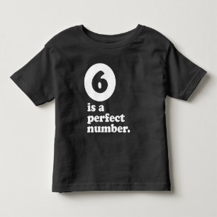 sex är en perfekt numrerar tröja
