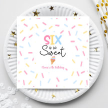 Sex är så sötad Ice Cream 6e Födelsedagsfest