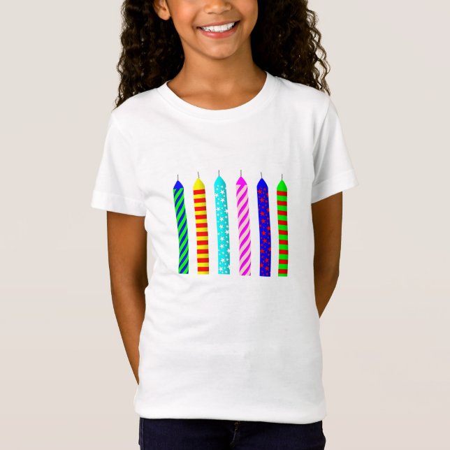 Sex åriga födelsedagT-tröja T-shirt (Framsida)