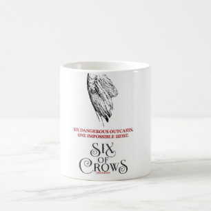 Sex av den kråkor inspirerade muggen kaffemugg