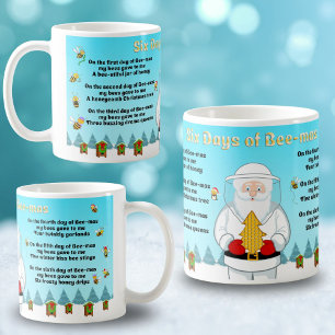 Sex Dagar av Bee-Mas God Jul till en fantastisk  Kaffemugg