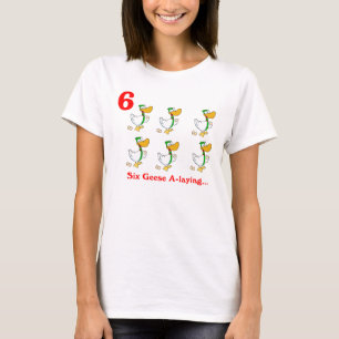 Sex En-lägga för gäss T-shirt