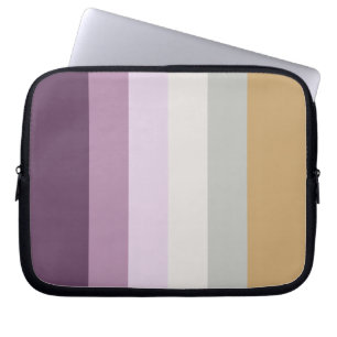 Sex Färg - Blue Violet Lila Rosa Grått Gult Laptop Sleeve