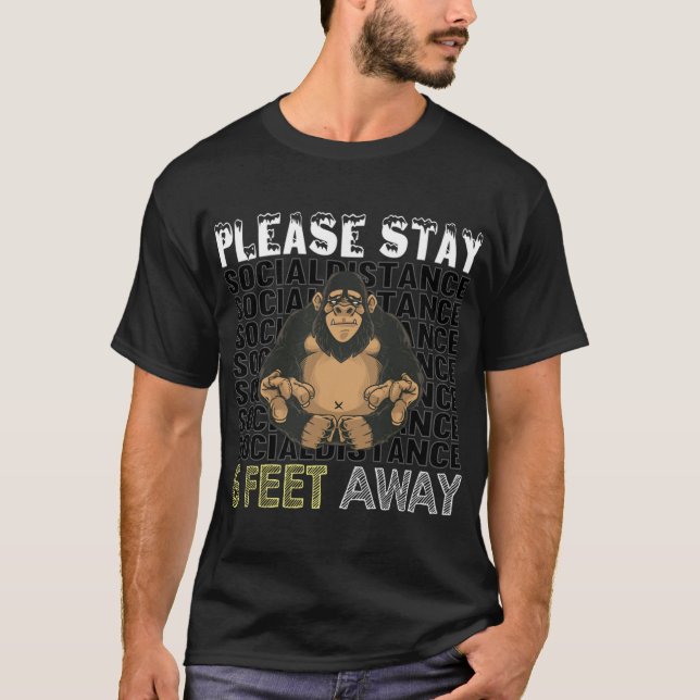 Sex Feet Gorilla T Shirt (Framsida)