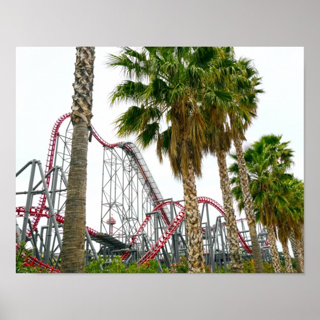 Sex Flaggor Magic Mountain Poster (Framsidan)