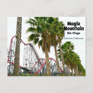 Sex Flaggor Magic Mountain Vykort