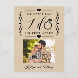 Sex Fot Apart Bröllopsuppskjutande Datumändring Meddelande Vykort