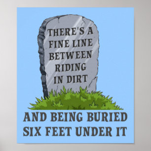 Sex Fot Under Dirt Bike Motocross Roligt Affisch S