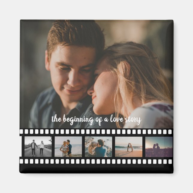 Sex foton samlas som i filmknappen magnet (Framsidan)