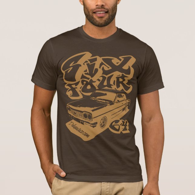 Sex fyra (knaprigt guld) t shirt (Framsida)