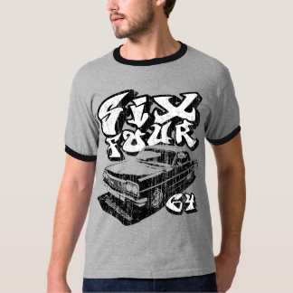 Sex fyra (vintagesvarten) t-shirt