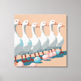 Sex gäese A-Luting cut-out Stencil-Stil 3 Canvastryck