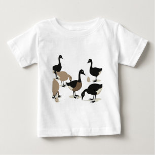 Sex gäss som värper Mid-Century Retro Utklipp 5 T Shirt