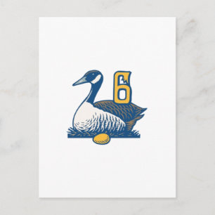 Sex Geese a-Lay Vykort
