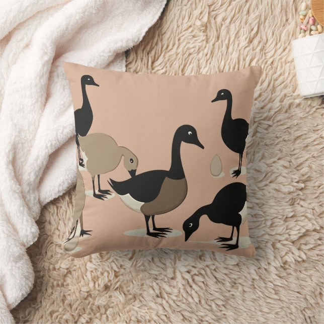 Sex Geses A-Lay-Mid-Century Retro cut-out 5 Kudde (Filt)