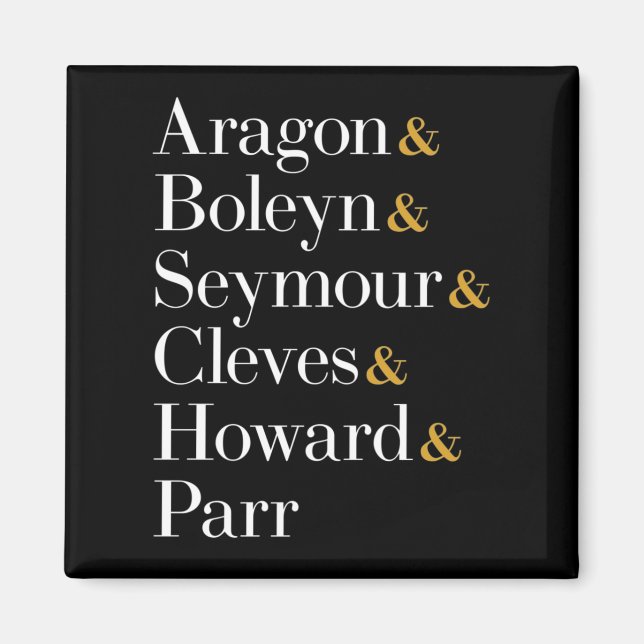 Sex i musikkön - Ampersand Namn T-Shirt Magnet (Framsidan)