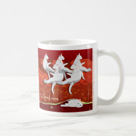 Sex kattar.. Helgdag Kaffemugg