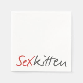 Sex Kitten Cocktail Napkin Pappersservett