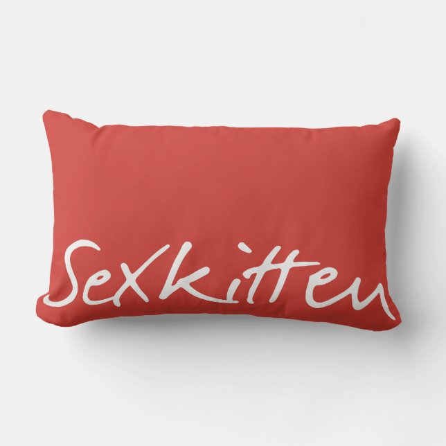 Sex Kitten Dekorativ kudde (Framsida)