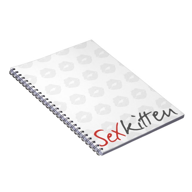 Sex Kitten Notebook Anteckningsbok (Högra Sidan)