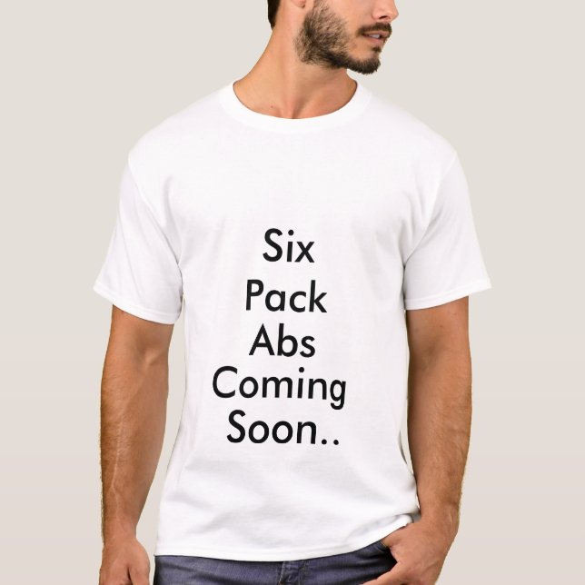 Sex kommande packeabs snart t shirt (Framsida)