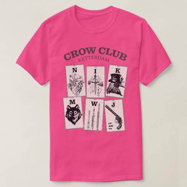 Sex Kråkor Ketterdam Kråka Klubb 20 T Shirt (Design framsida)