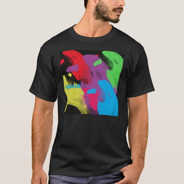 sex llamas i sex färger t-shirt (Framsida)