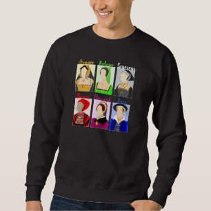 Sex Musical Queens Vintage Porträtt Lång Ärmad Tröja