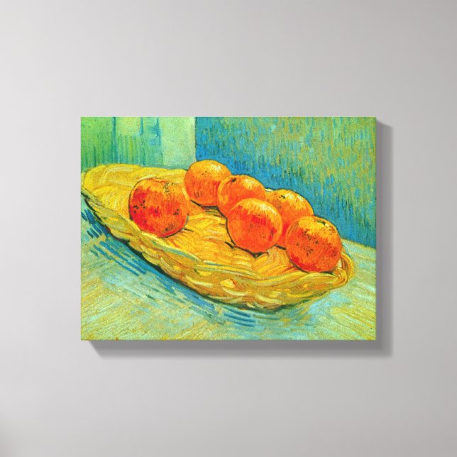 Sex Orangar av Vincent van Gogh Canvastryck (Framsida)