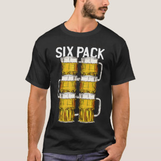 Sex pack-funny Kolla min 6 öl-Superskojet Fitne T Shirt