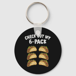 Sex Pack Taco Cinco De Mayo Mexican Manar Nyckelring