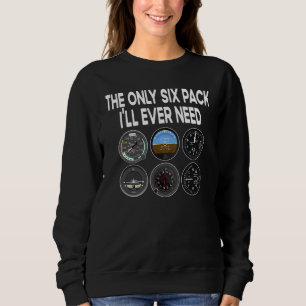 Sex Pack Tillbehör Pilot Luftfart Flygande Män Kvi T Shirt