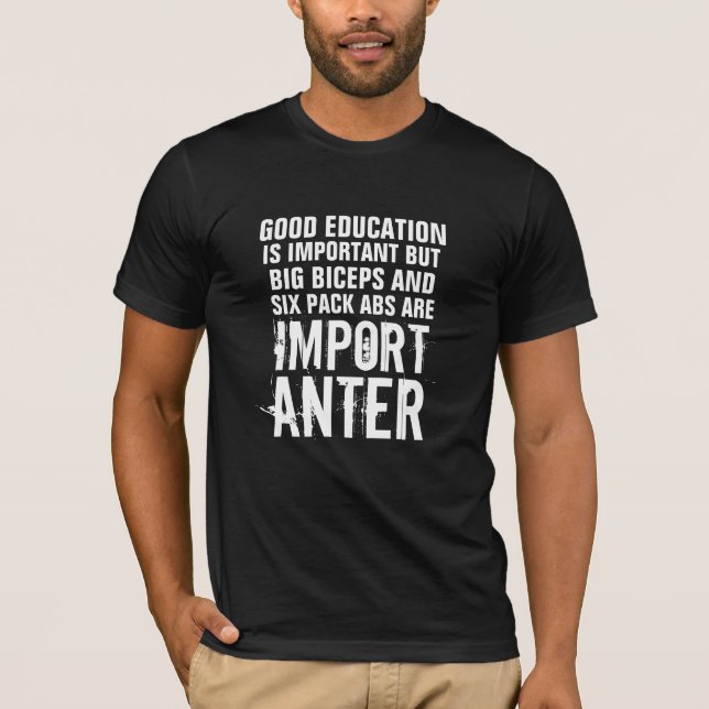Sex paket är viktiga roliga t-shirt (Framsida)