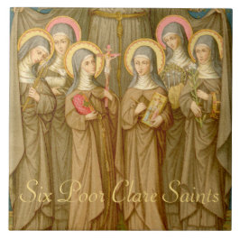 Sex Poor Clare Saints Kakelplatta
